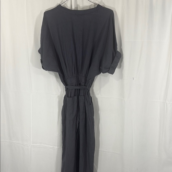 Baltic Born Gray Buttoned Tie Front Jumpsuit Size Small - Picture 6 of 9
